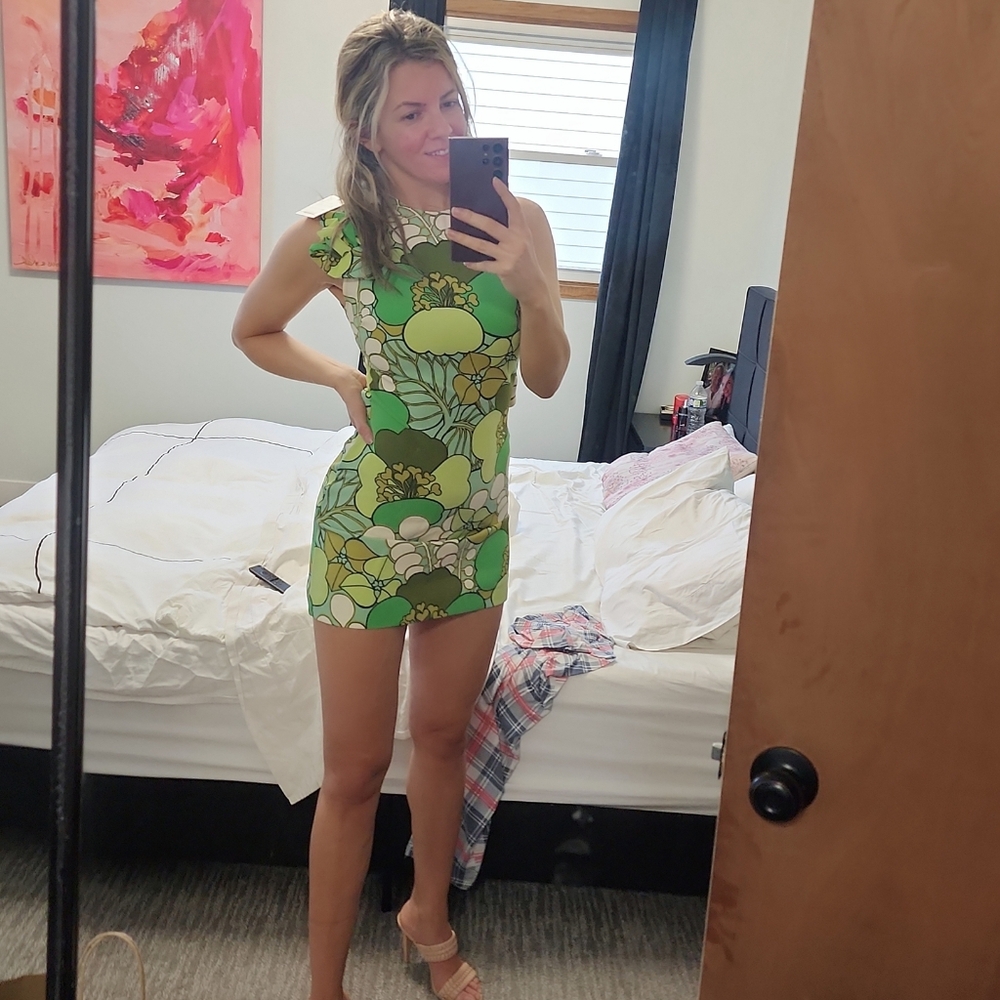 ZARA 2 PIECE PRINT DRESS